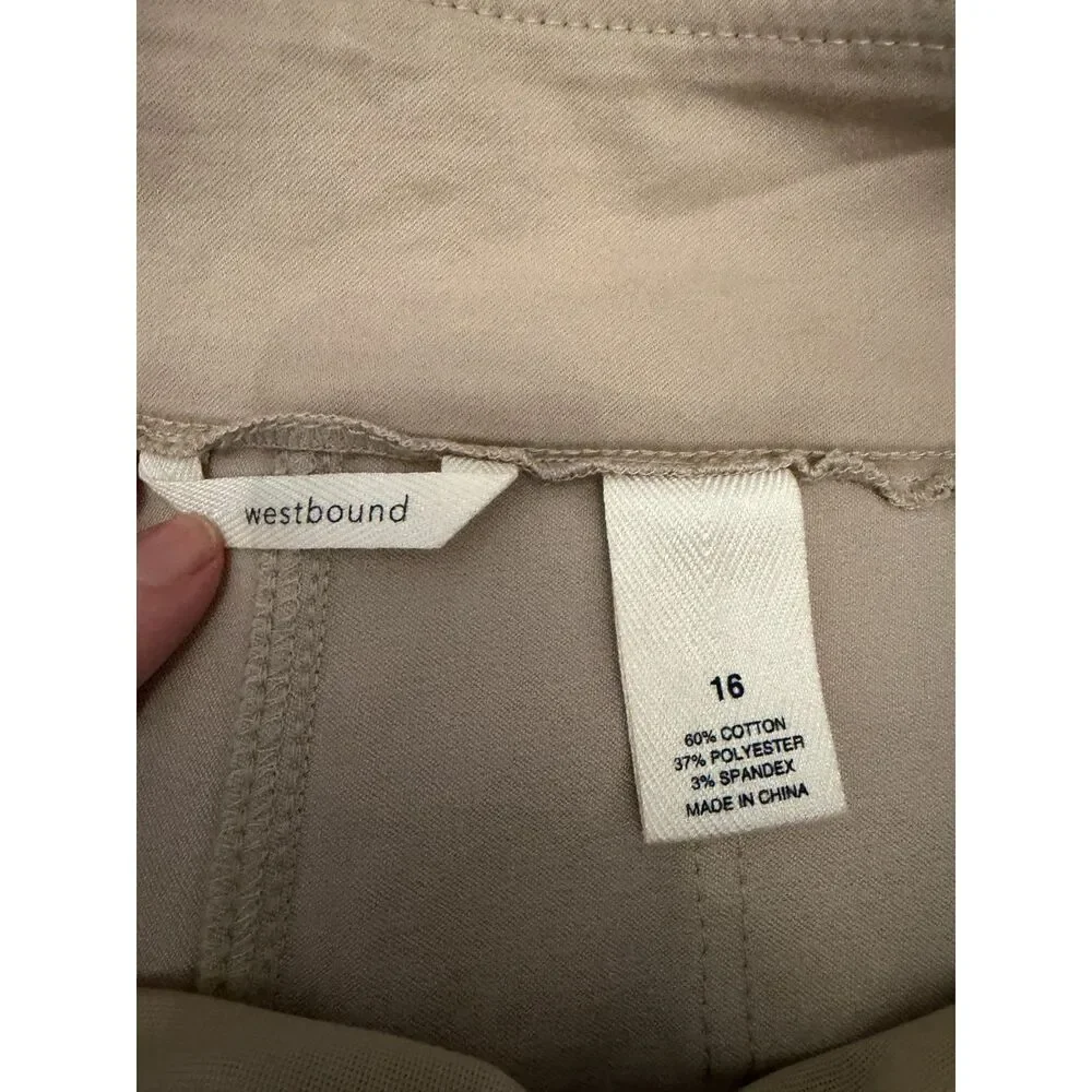 Westbound Khaki Stretch Shorts – Women’s Size 16